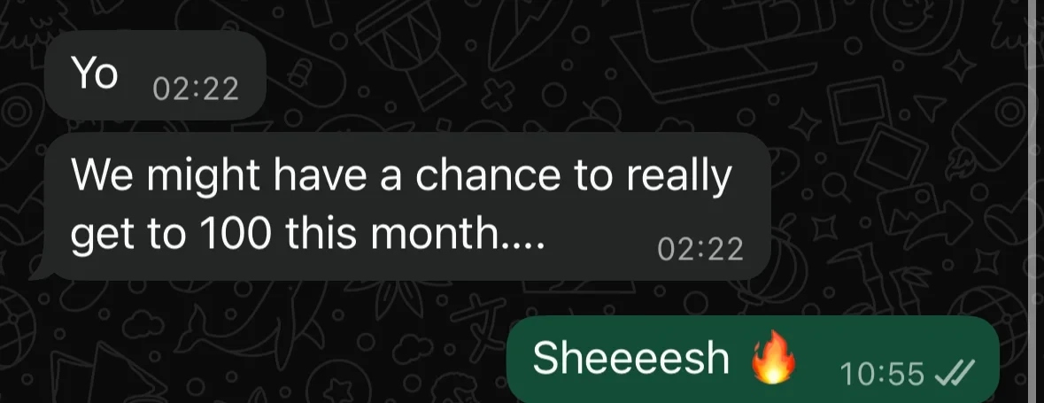 Matthew: chance to get to 100 this month