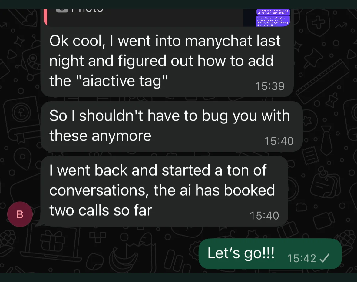 Brett Barry: AI has booked two calls
